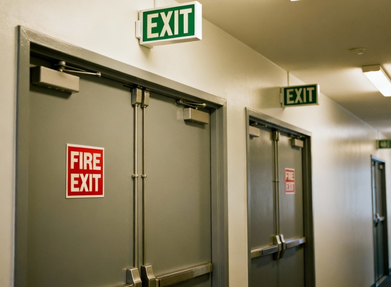 Противопожарные двери на путях эвакуации