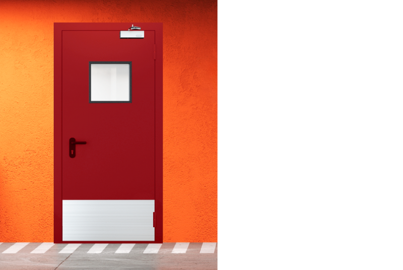 Выпадающий порог для противопожарных дверей: виды и применение